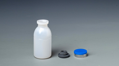 What are the commonly used materials for veterinary vaccine bottles